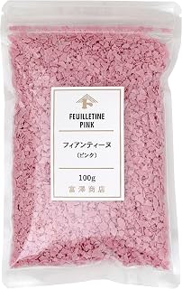 富澤商店 フィアンティーヌ (ピンク) 100g (食用/トッピング/飾り/クランチ/サクサク食感)