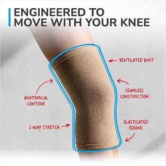 Thermoskin Elastic Knee Support, Beige, Large