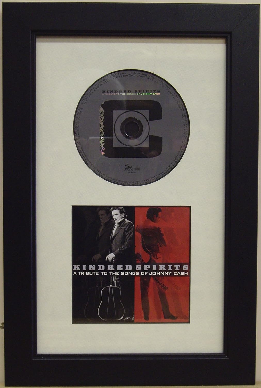 Black Mat CD Frames with Black Moulding - Holds Disc, Booklet and Ticket; Ideal for Autographed CDs