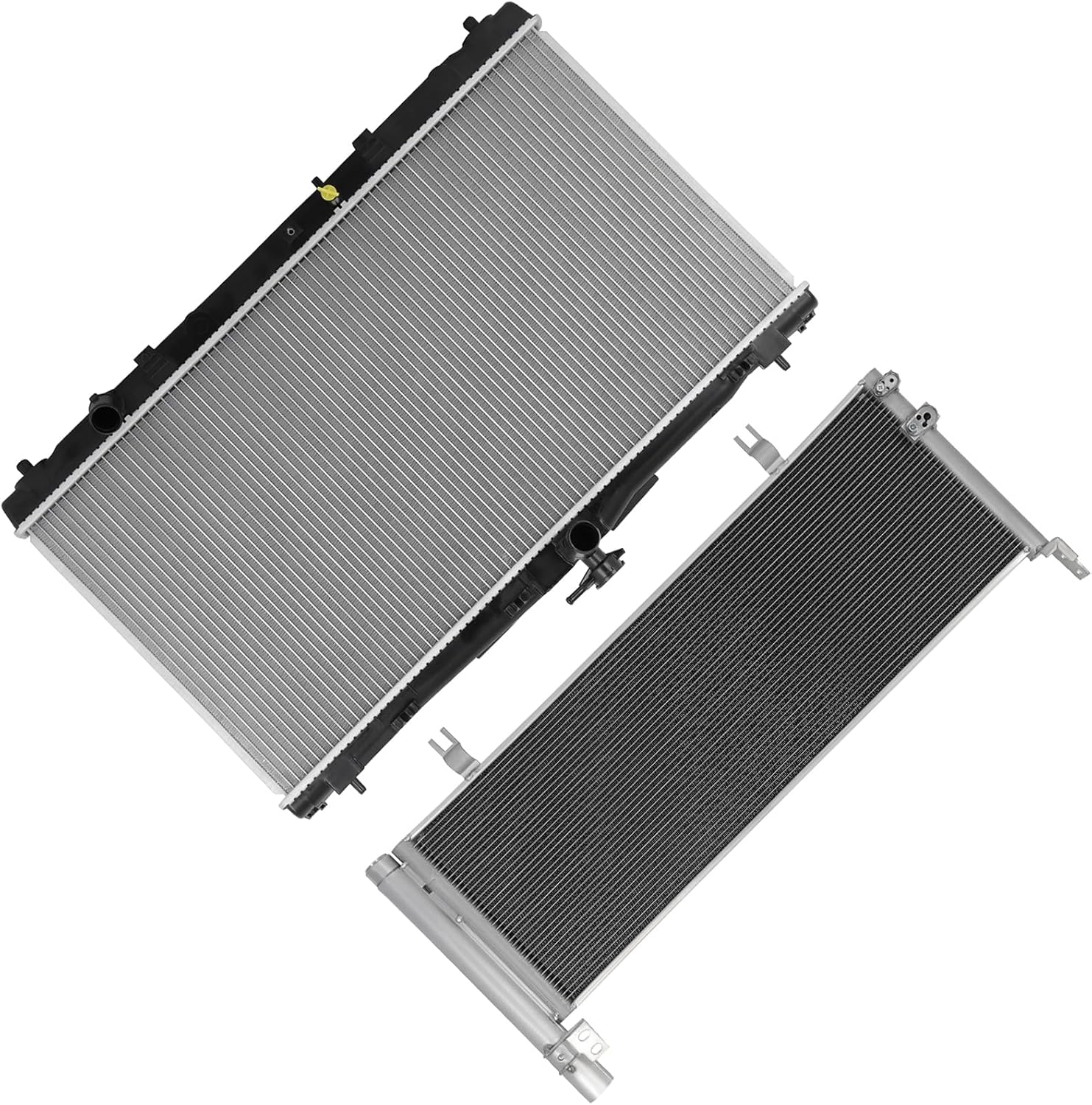 ASAPE 13338 Radiator and 3996 condenser Engine Replace Kit Fit for 2012-2017 For Toyota for Camry 2.5L - Set of 2