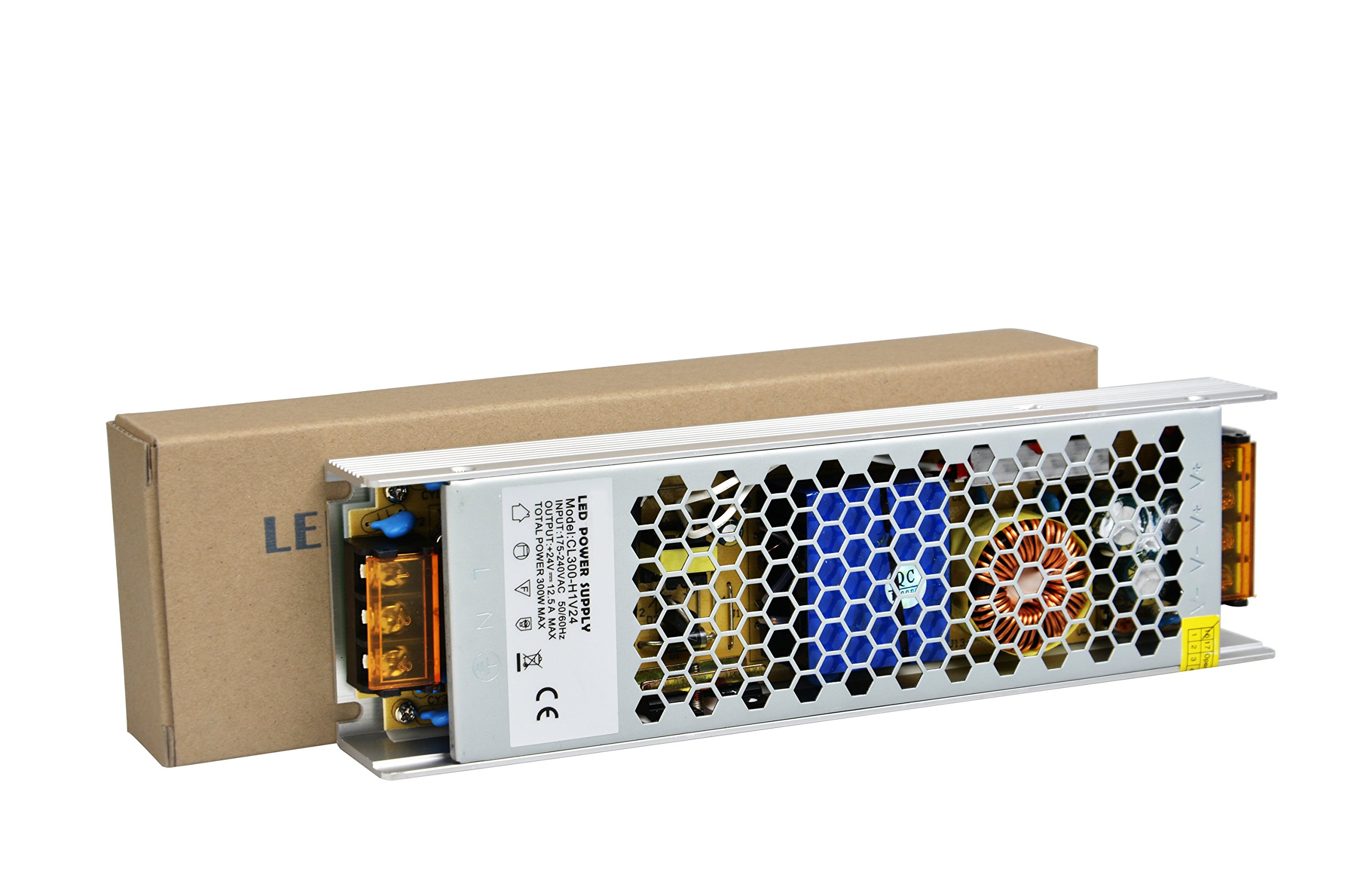 Bande en Aluminium 24V 300W série D de LED de Bloc d'alimentation Ultra Mince d'intérieur de pour l'unité d'alimentation LED (CL300-H1V24)