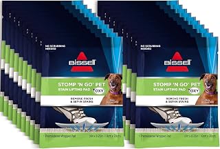 Bissell Stomp 'N Go Pet Stain Lifting Pads with Oxy Boost - 20 Pack for Carpet, Rug & Upholstery Stain Removal