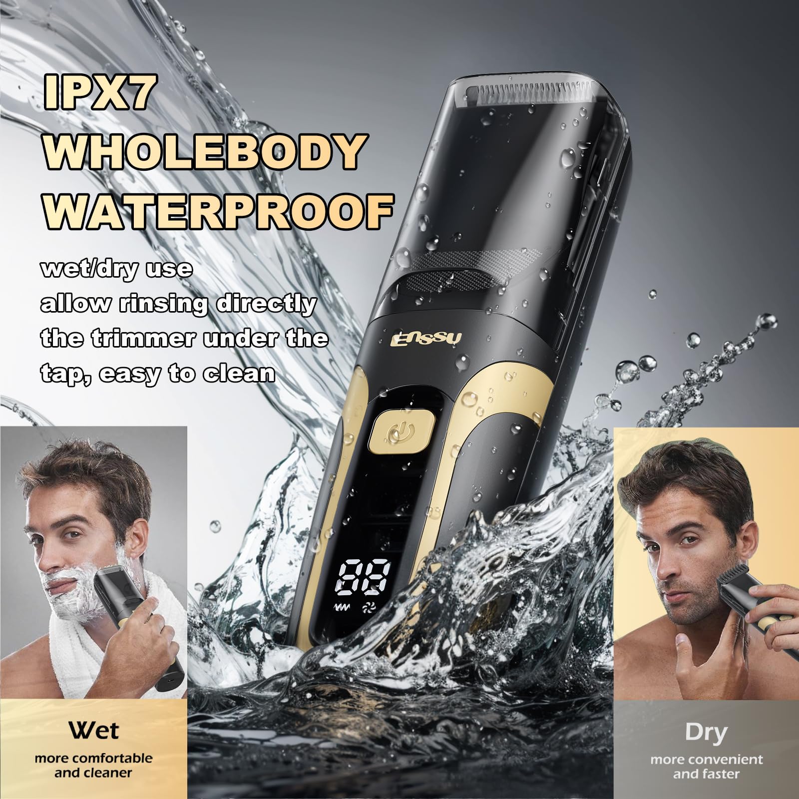 Favrison Electric Body Hair Trimmer with Ceramic Blade