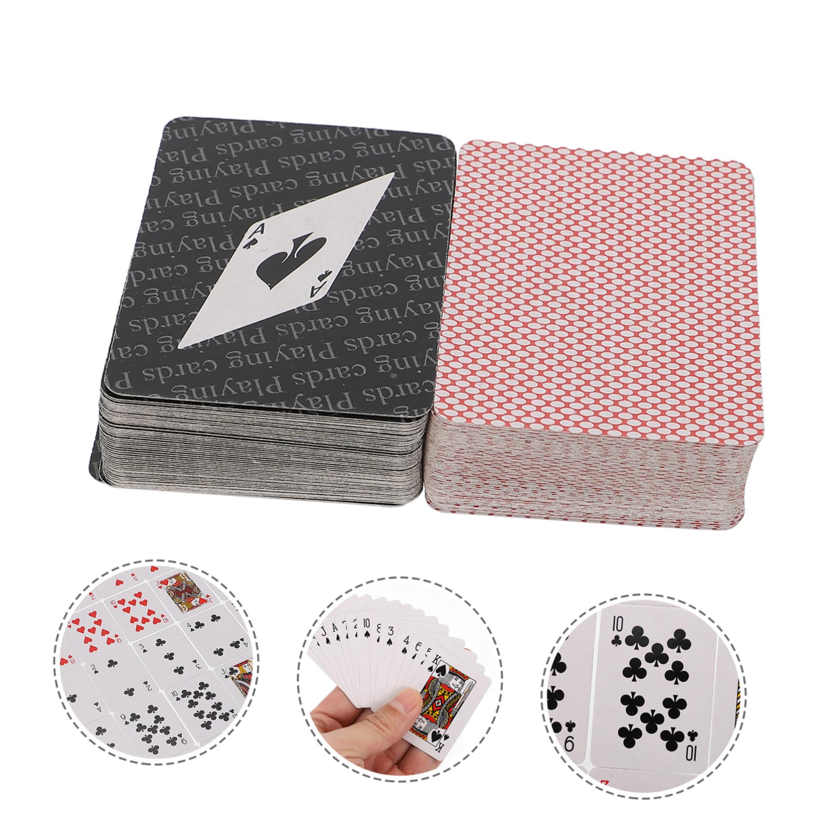 Mini Carte Da Gioco Carte Da Poker Gioco Poker Materiale Spesso Resistente All Usura Flessibile Divertimento Familiare Regalo Per