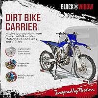 Vista 2 de Porta bicicleta/motocicleta Black Widow amc-400 gancho montado deportivo