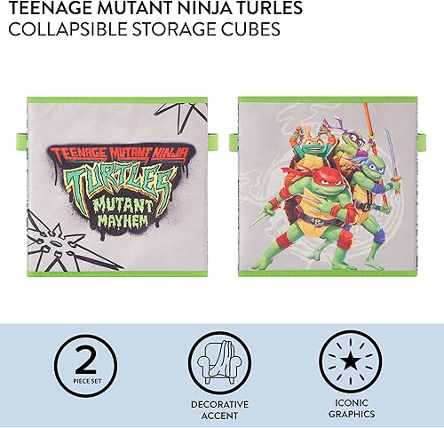 Miniatura 107 de Idea Nuova Marvel Avengers - Juego de dos espaciosos cubos de almacenamiento plegables, 10 x 10 pulgadas, Avengers / gris Avengers /