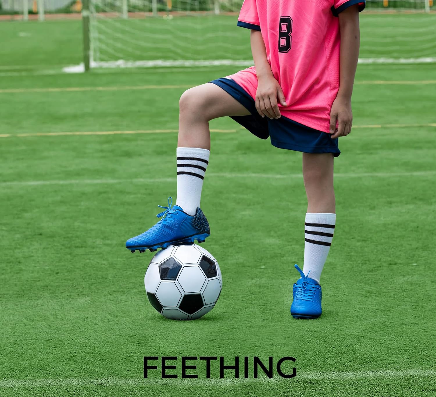 Women's Soccer Cleats Firm Ground, Lightweight Unisex Soccer Shoes for Adults Fits Men & Women - Image 2