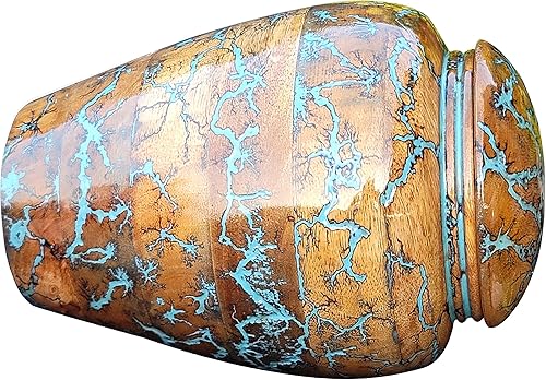 Miniatura 3 de Urna de madera Lichtenberg Figura Urna de resina, urna de cremación para cenizas humanas, urna funeraria grande para adultos, urna funeraria para