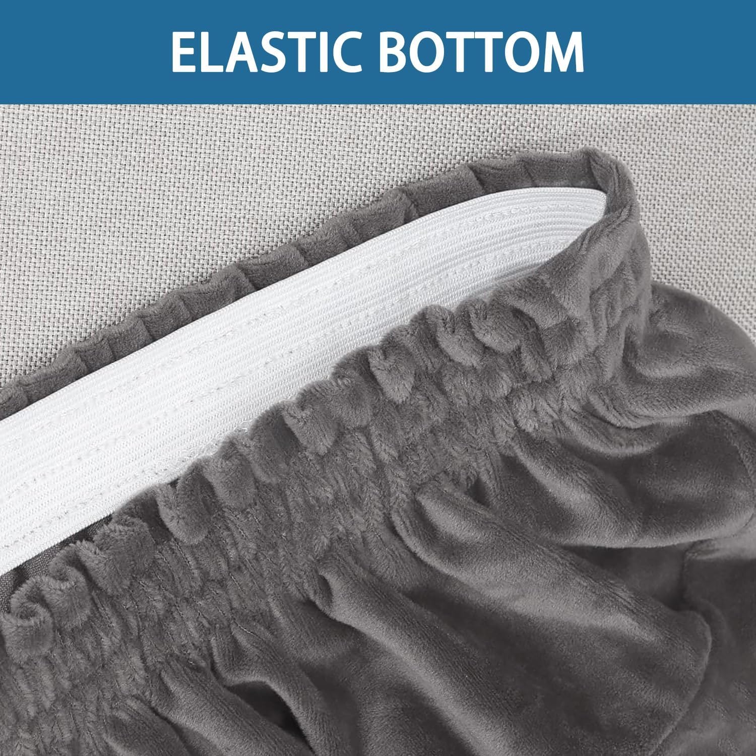 Custom Size Ottoman Sliocover Rectangular, Velvet Stool Protector, Hassock Cover, Tell Me The Size You Need and We Will Customize It for You(Beige,70x90cm)