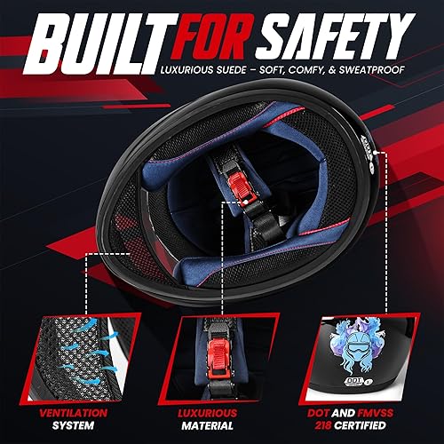 Miniatura 8 de Casco personalizado Kitty Cat Ear para motocicleta con Bluetooth  para ciclomotor  bicicleta  Vespa  scooter  ATV  Quad  Dirtbike  Aprobado y