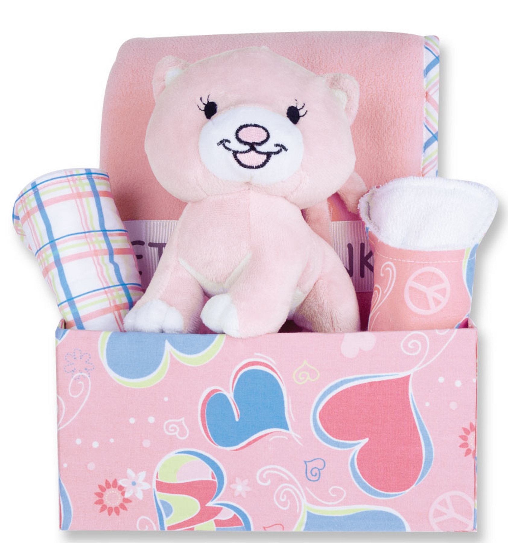 Trend Lab Fabric Box Gift Set, Groovy Love