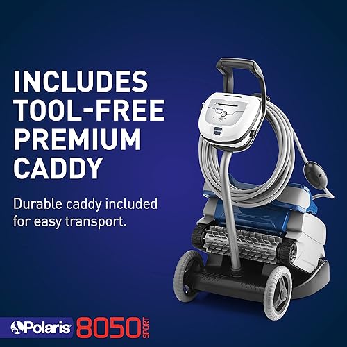 Miniatura 6 de Polaris 8050 - Limpiador robótico deportivo de piscinas, aspiradora automática para piscinas en tierra de hasta 40 pies, aspiradora de escalada de