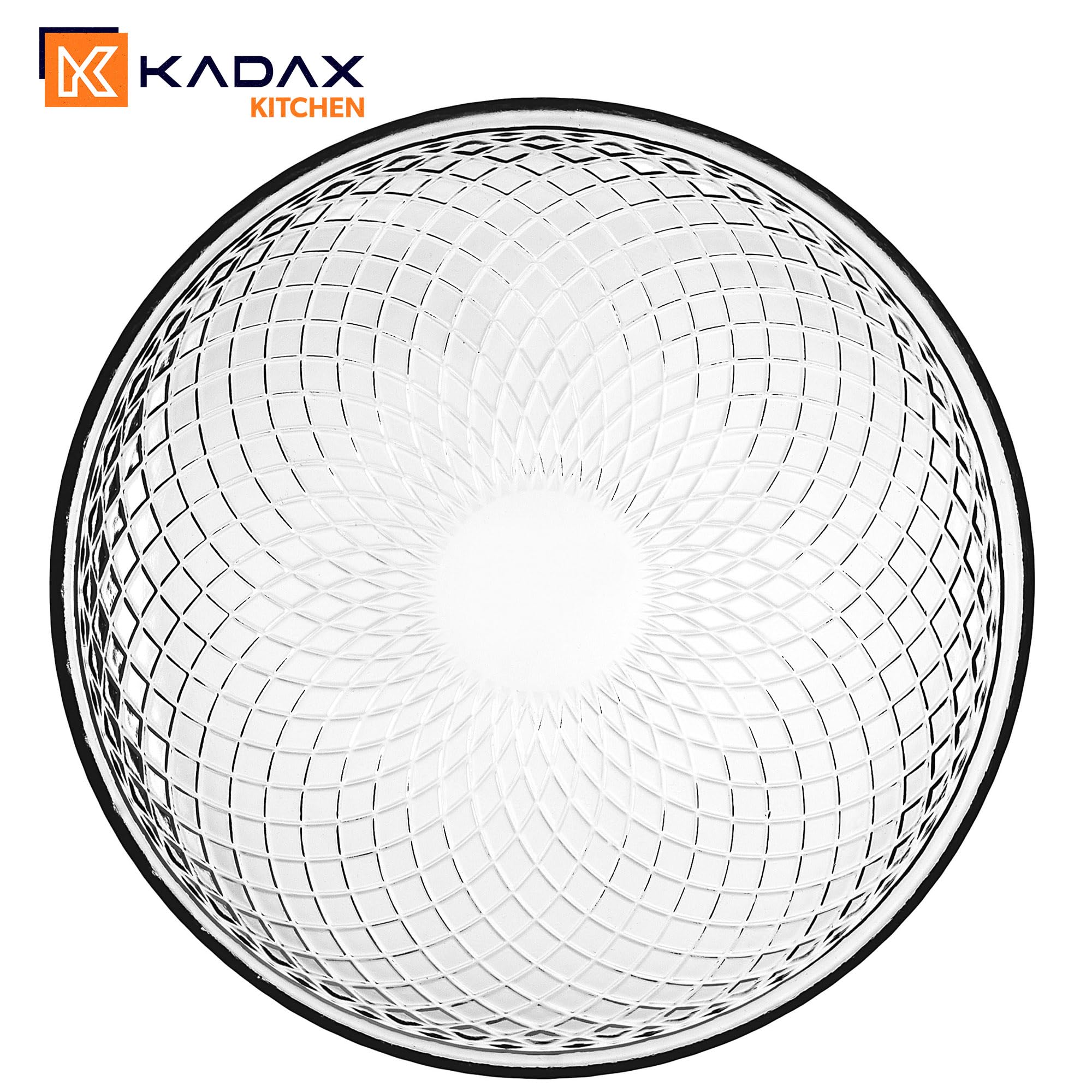 KADAX Glasteller 17.5 cm, 6er Set, Runder Teller aus Klarglas, Servierteller aus Glas, ideal als Kuchenteller, Dessertteller, Speiseteller oder Platzteller