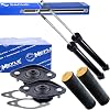SACHS 2x Gas Pressure Shock Absorbers Rear Including Meyle Strut Mount & Dust Cover Kit Compatible with BMW 3 Series E36 E46 Cabriolet E36 E46 Compact E46 Coupe E36 E46 Touring E36
