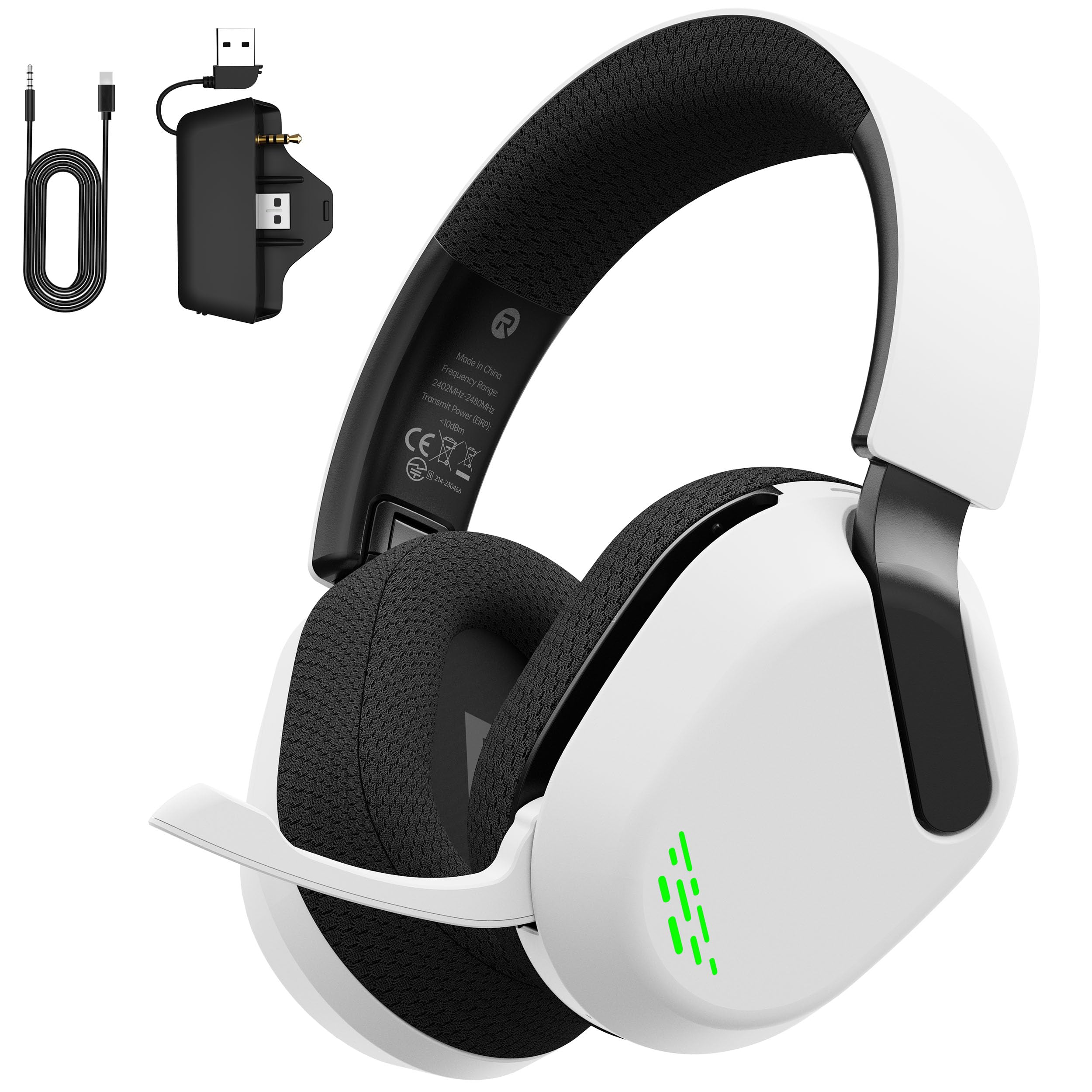 Amazon.co.jp: ゲーミングヘッドセット【2.4GUSB ・BT5.3・有線