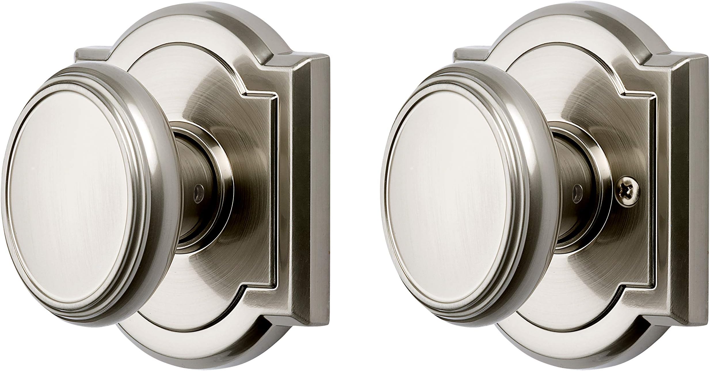 Baldwin Prestige Carnaby Hall/Closet Knob in Satin Nickel