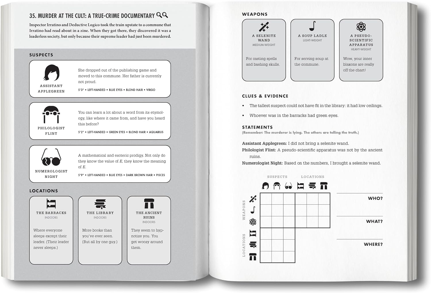 Murdle: Volume 1 — The Murder Mystery Puzzle Book You'll Obsess Over - image 6