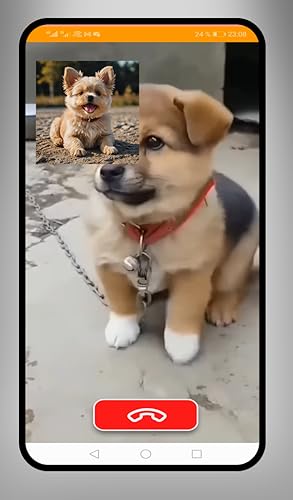 Fake Call Cute Dog Video Call