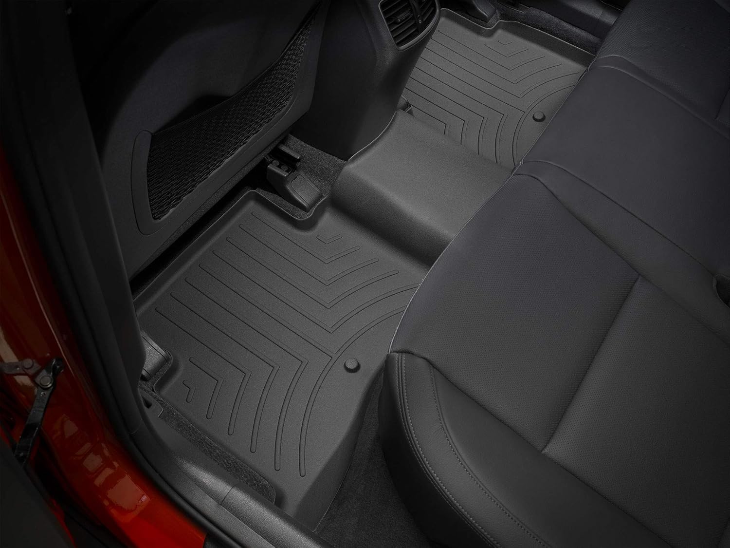 WeatherTech Custom Fit FloorLiners for Hyundai Tucson, Sportage, Tucson - 2nd Row (448162), Black
