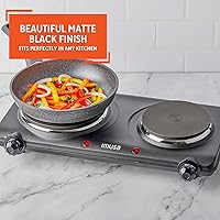 Vista 4 de IMUSA Double Electric Hot Plate, Black