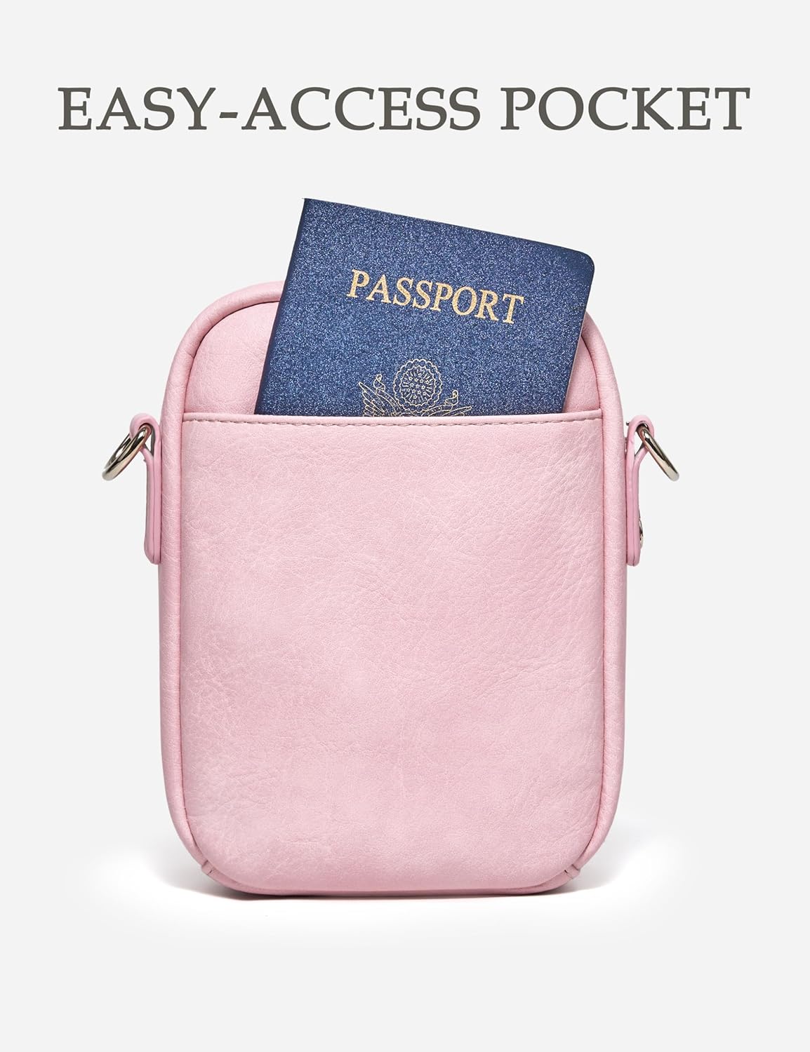 Yarnic Small Crossbody Bag, Vegan Leather Cell Phone Purse for Women, Vintage Wallet Bag with Card Slots - Image 5