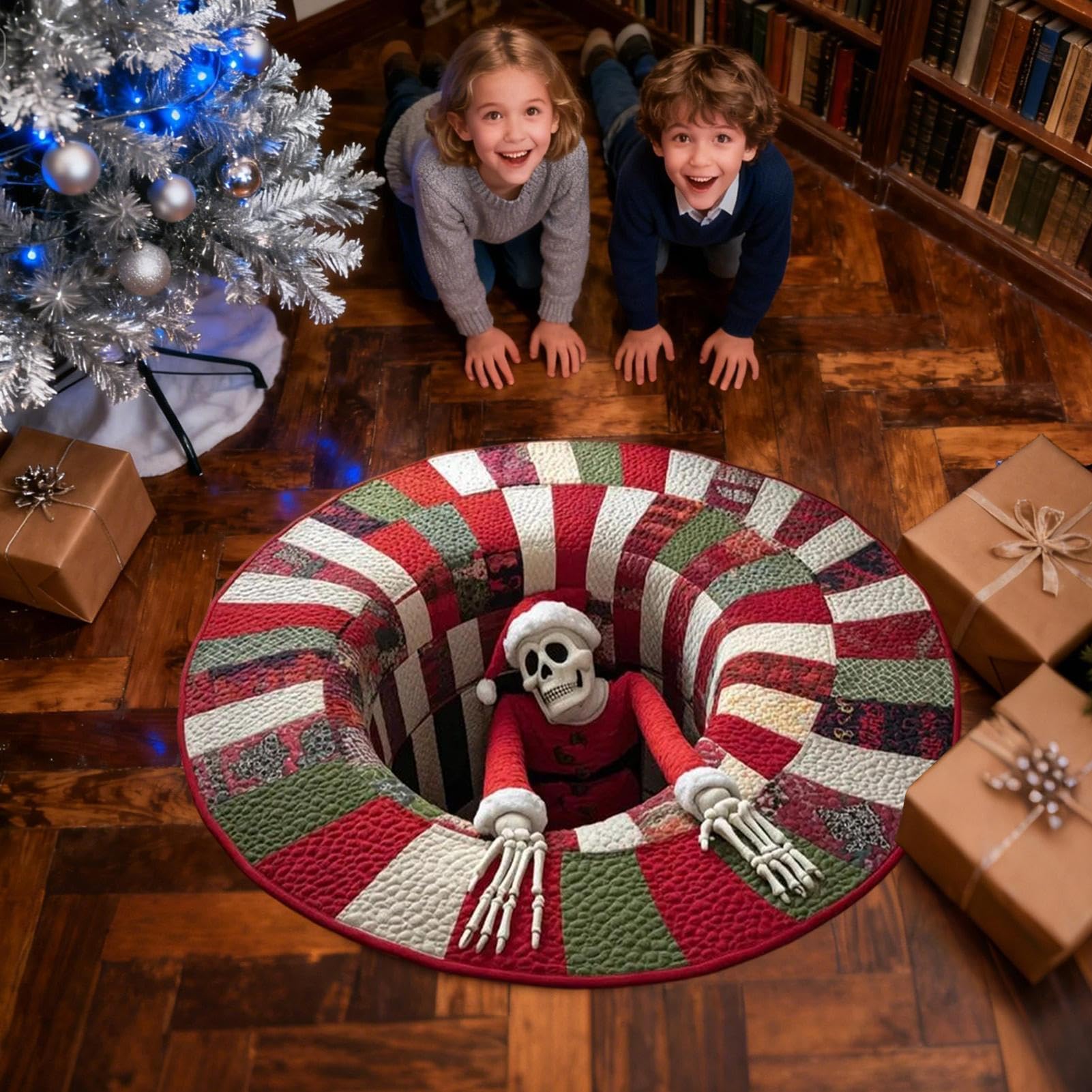 Alfombra de ilusión óptica con efecto 3D para decoración