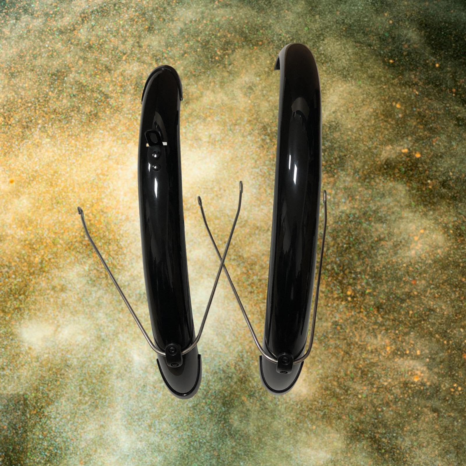 Colaxi Folding Bike Fenders Mudflaps for 20 inch Wheel, Black Folding Bicycle Mud Guards, Front&Rear Fenders Set, Easy Installation, Style A