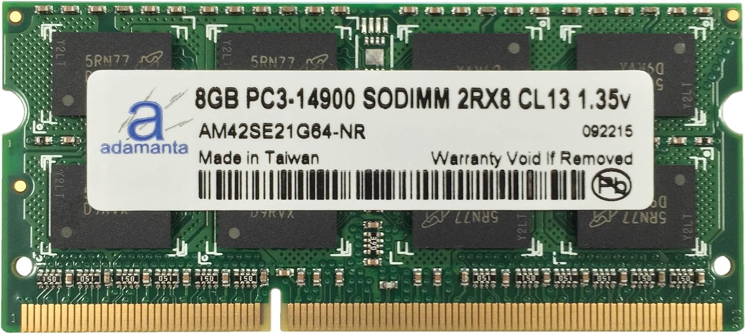Adamanta 8GB (1x8GB) Apple Memory Upgrade for Late 2015 iMac 27" DDR3L 1867Mhz PC3L-14900 SODIMM 2Rx8 CL13 1.35v RAM