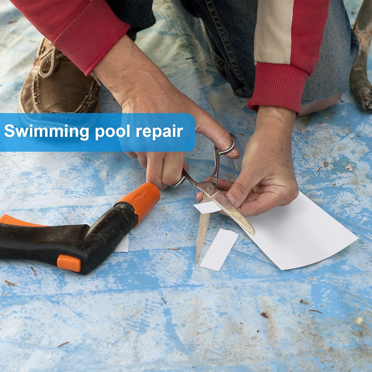Syhood Parche de vinilo para piscina parche de reparación de vinilo de