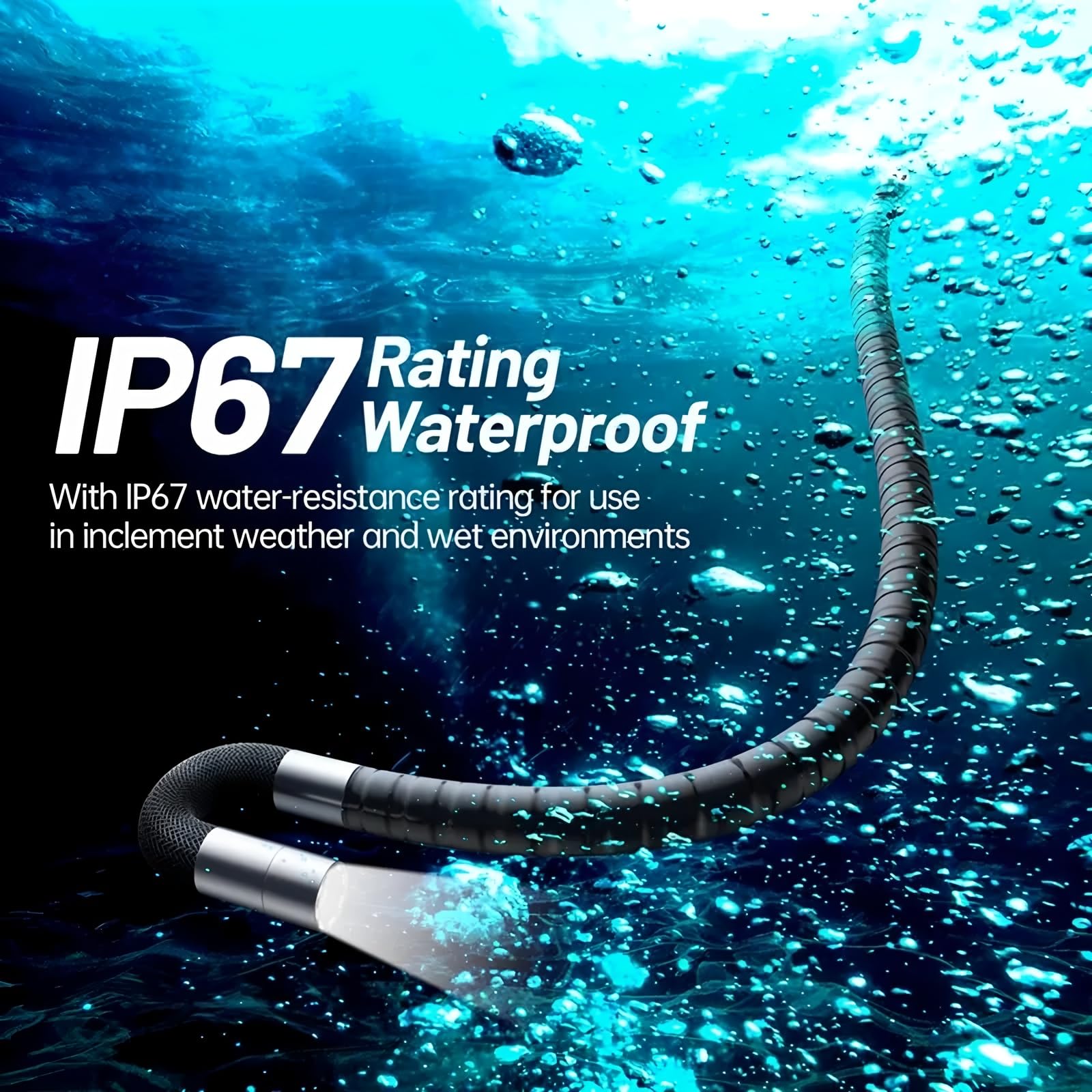 Articulating Borescopes TD500 Caméra d'inspection à objectif unique/double 3,9/8,5 mm, tout-en-un, résolution 1920x1080, photos et vidéos (Objectif unique-8,5 mm-1,55)