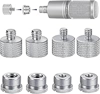 Vista 10 de IXTECH Soporte de brazo para micrófono, soporte de micrófono ajustable resistente con bridas para cables, soporte de brazo de montaje en escritorio