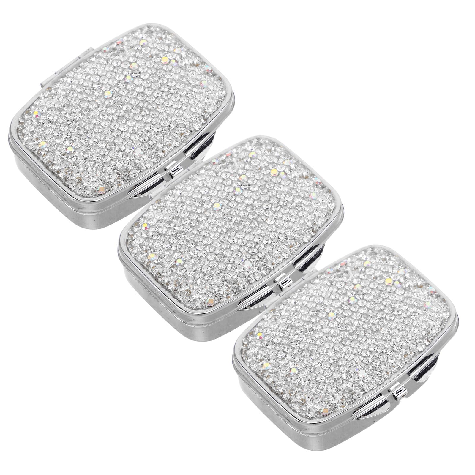 Estuche portátil para medicamentos de 2 compartimentos minkissy 1