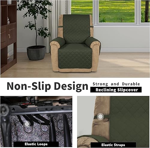 Miniatura 146 de Easy-Going - Funda reversible para sofá, resistente al agua, con varillas de espuma y correas elásticas, protector de muebles para mascotas y perros