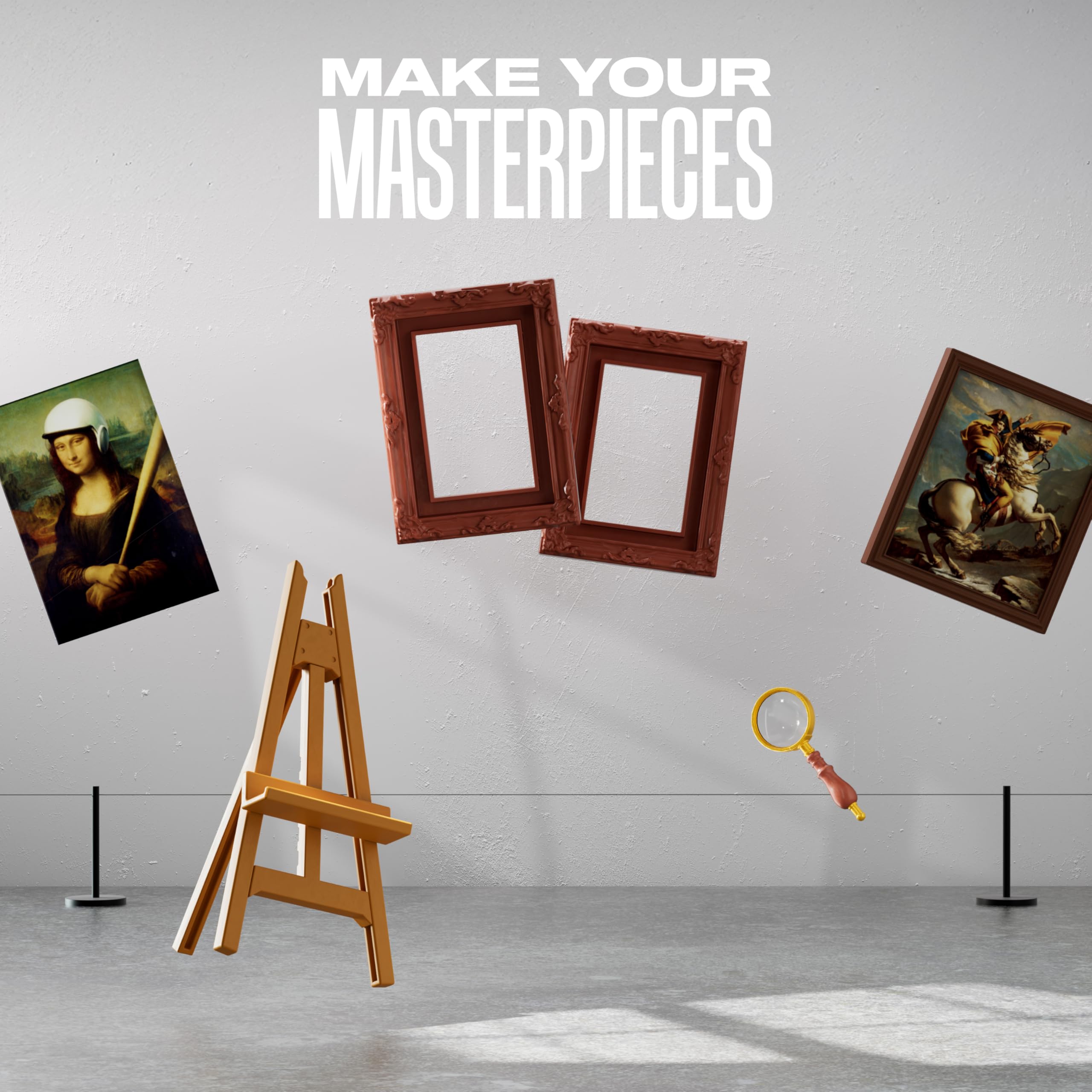 Mini Brands Create Mini Masterpieces Series 1, Cápsula 2 Pack de ZURU, Coleccionables de Miniaturas Reales de Obras Maestras, Cápsulas Misteriosas de Mini Obras de Arte Famosas y Accesorios — view 6