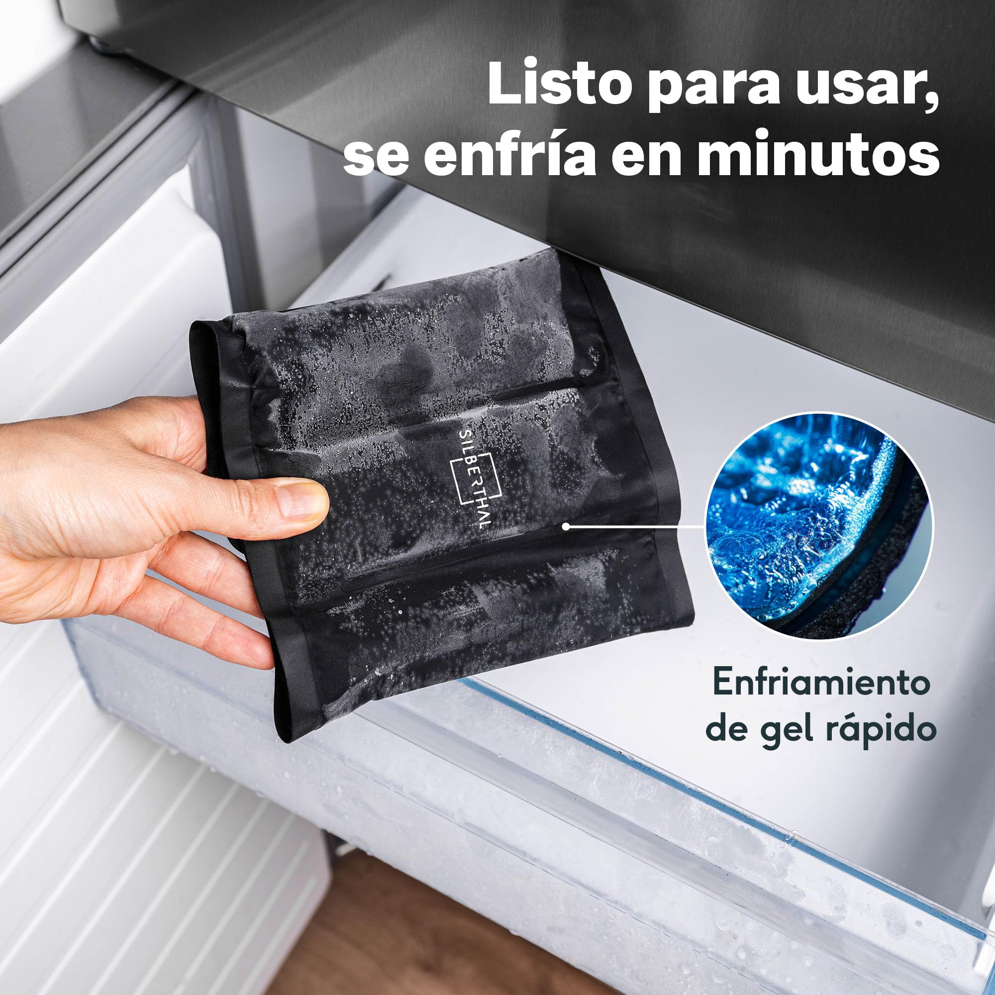 SILBERTHAL Enfriador de botellas de vino - Acero inoxidable - Cubiteras para botellas - Wine cooler