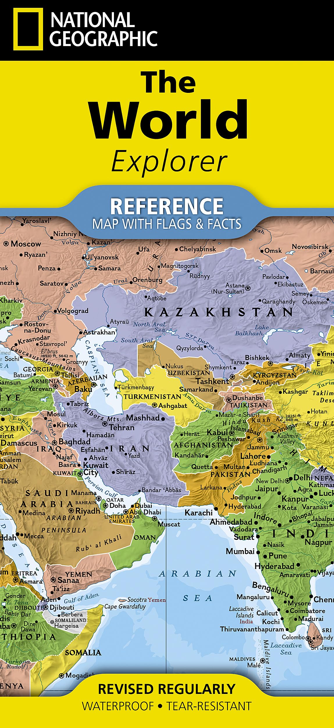 National Geographic World Explorer Map(folded with flags and facts)