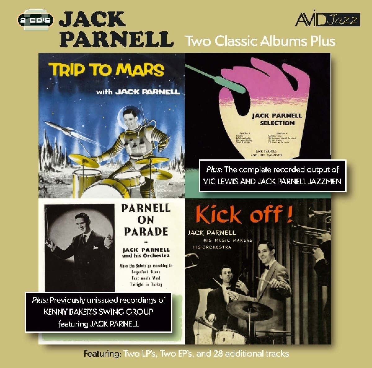 Jack Parnell Two Classic Albums Plus 2-CD NEW SEALED 2010 Remastered Jazz