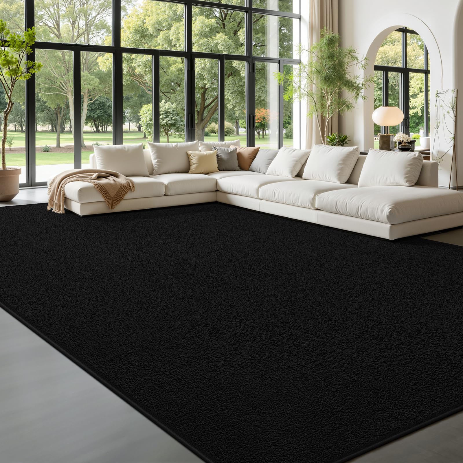 Large Area Rugs for Living Room Bedroom, 6 x 9 Ft Non-Slip Modern Area Rug, Soft Thickened Memory Foam Rug, Comfy Minimalist Indoor Carpet for Boys