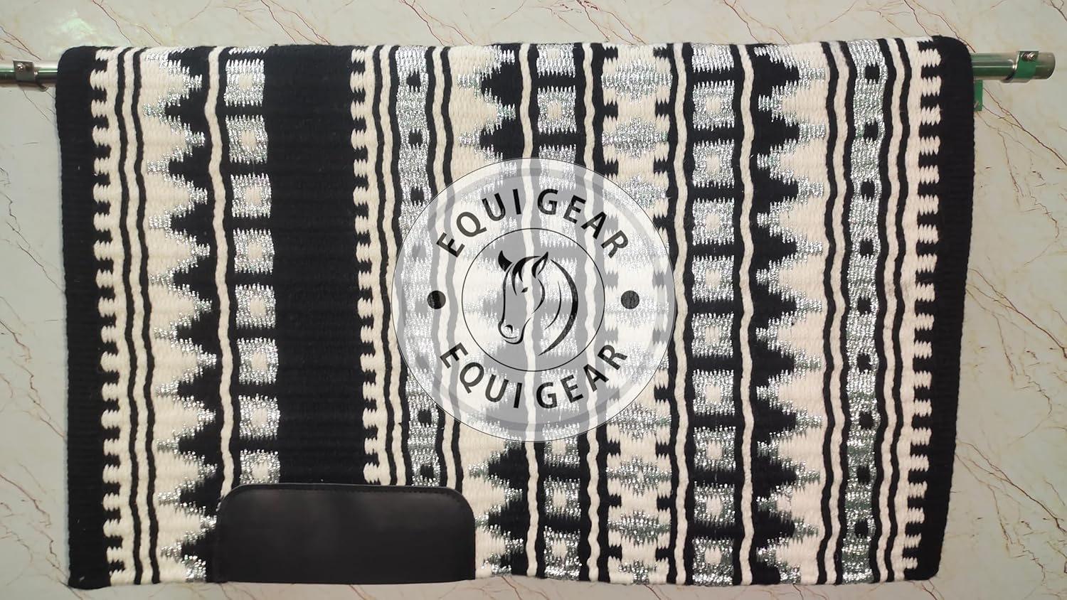 Western Show Horse Saddle Blanket New Zealand Wool Western Design Handmade Saddle Blanket Top Wool Pad Sensor Flex (Customization Available) ZB-006