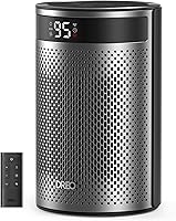 Vista 9 de Dreo - Calefactor eléctrico portátil de interior, con termostato, pantalla digital, temporizador 1-12 h, modo ecológico/ventilador, 1500 W PTC, Negro