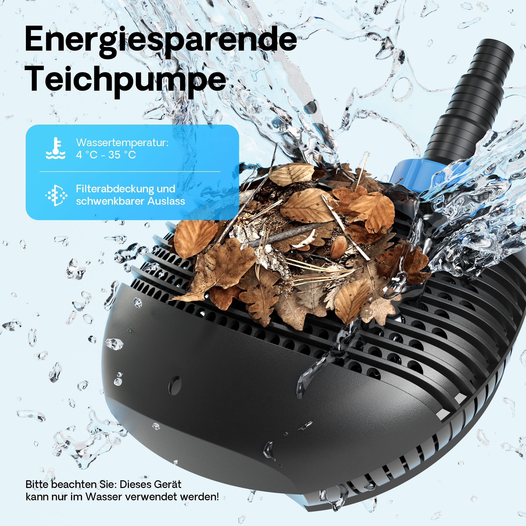 SunSun Komplettset: CPF-15000 Teichdruckfilter bis 30000 L mit 18 Watt UV-C Teichklärer, CTF-6000 SuperECO Teichpumpe 6000l/h 40W