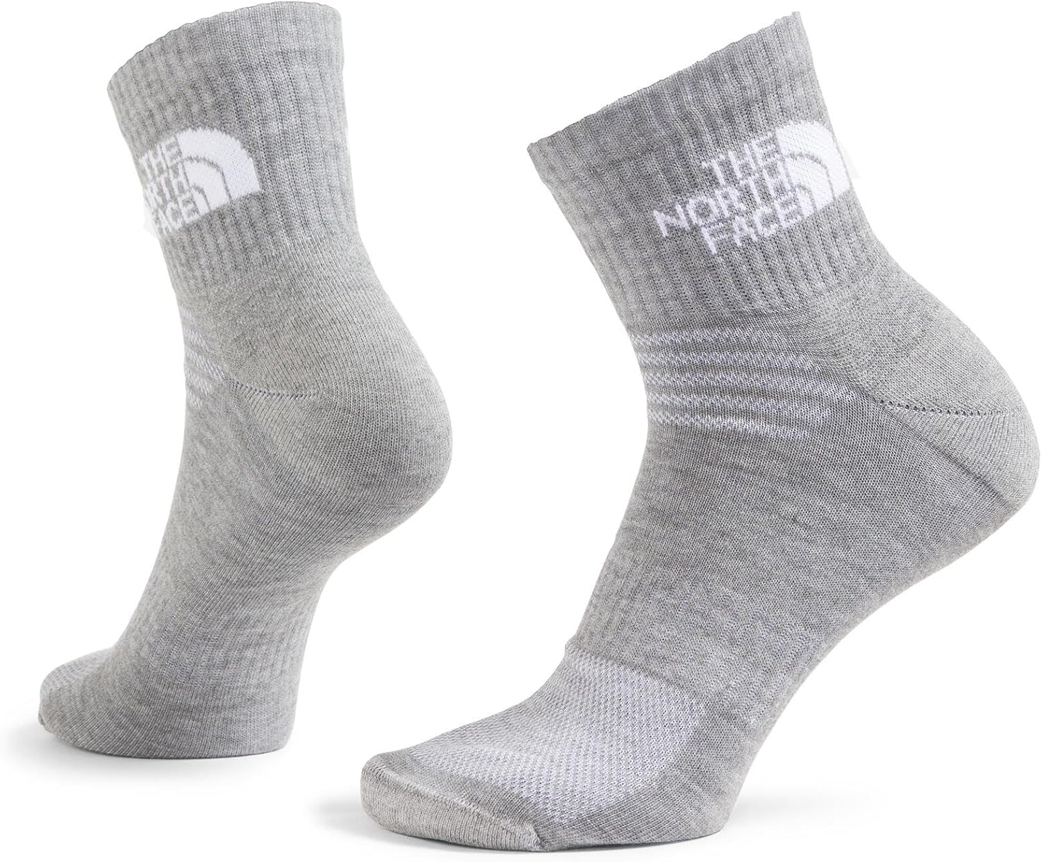THE NORTH FACE Multisport Cush Quarter Sock | 3-pack, Breathable Athletic Socks for Men & Women, Light Cushion & Ribbed Cuff