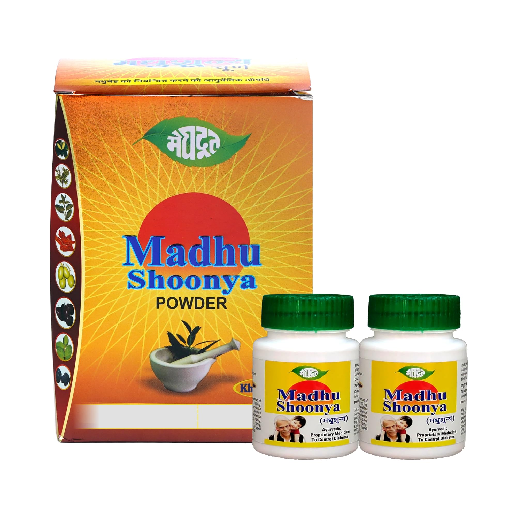 Meghdoot Madhu Shoonya Combo Pack Of Powder And Tablet For Men And Women - Ayurvedic Sugar Control Formula - 400gm Powder & 100 Tablets