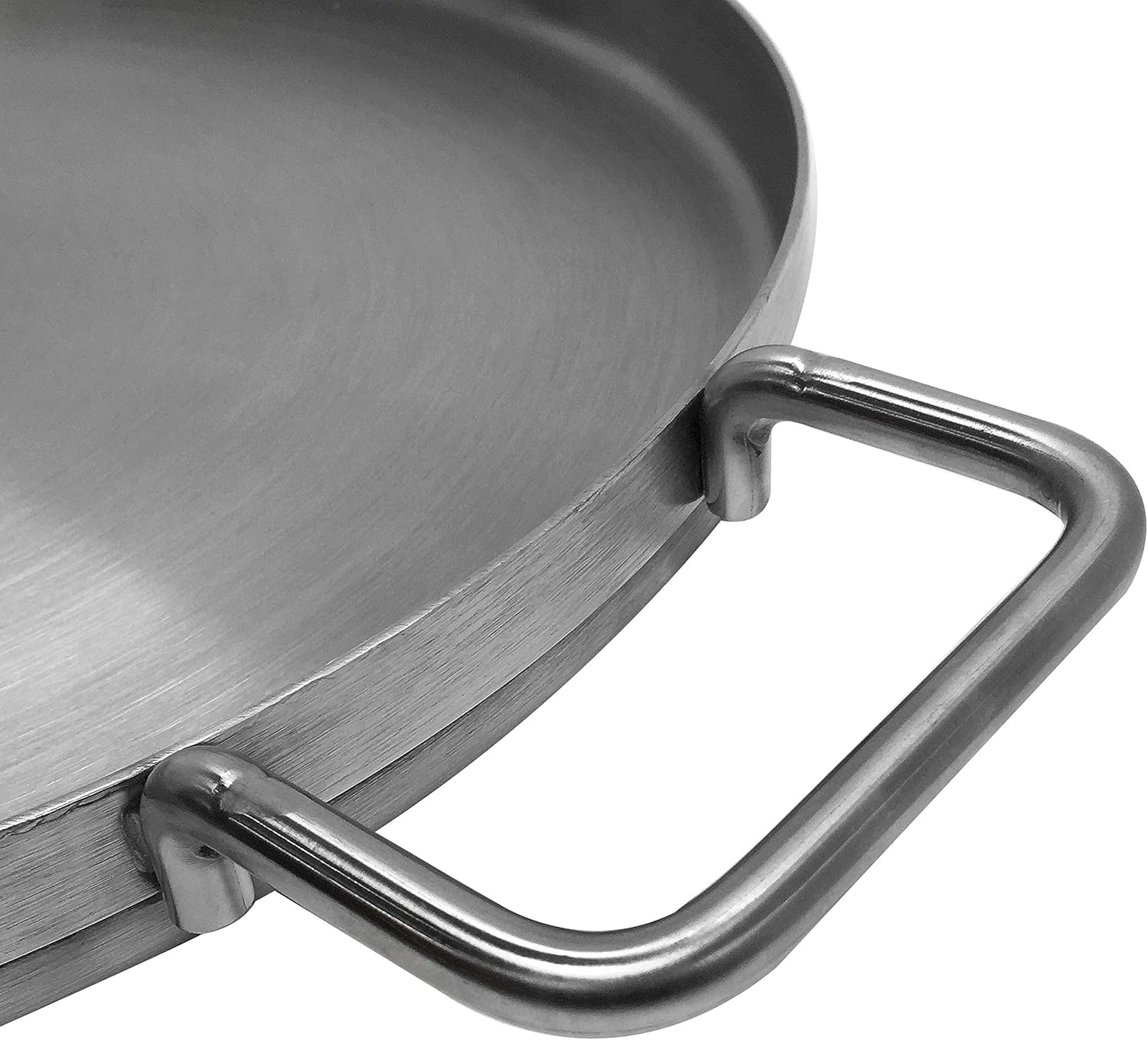 Prolinemax 16" Diameter Stainless Steel Flat Comal Griddle Pan Cookware