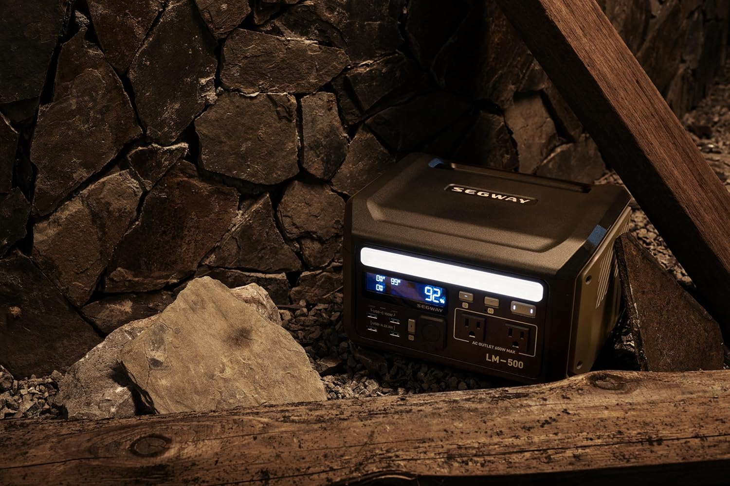 Roto view of Segway Lumina 500 showing LiFePO4 battery cells