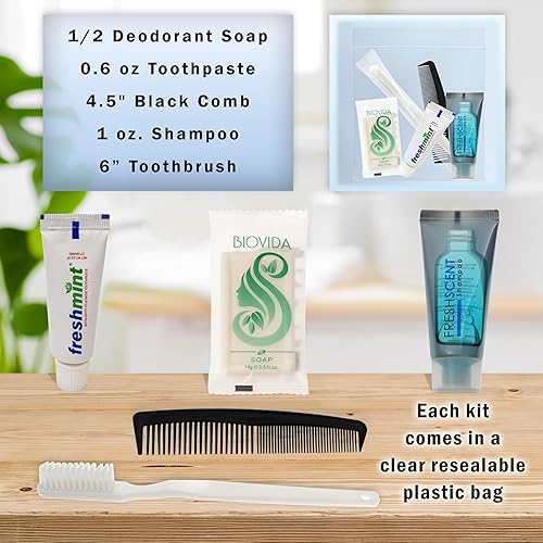 Miniatura 3 de Caja grande a granel de artículos de aseo y artículos de aseo Airbnb prémium para adultos para mujeres hombres viajes organización benéfica Kit