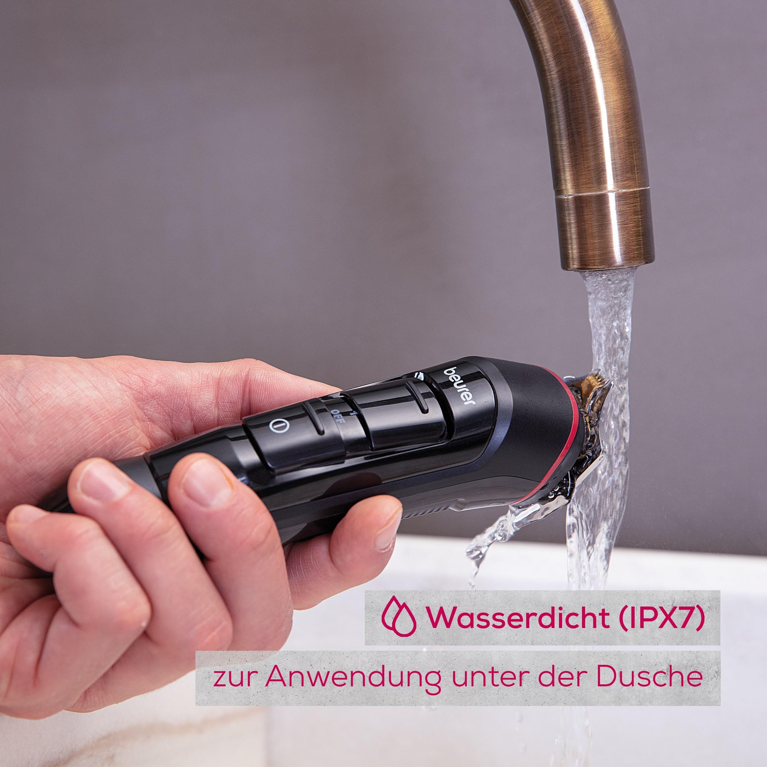 Beurer MN9X Multigroomer, 11 Edelstahl-Aufsätze, wasserdicht, Akku