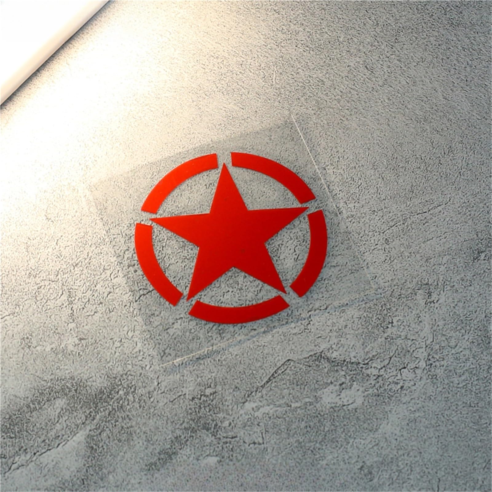 HAfgDJ Five-Pointed Star Refit Decals for Motorcycle Body Helmet, F&Ender Bumper