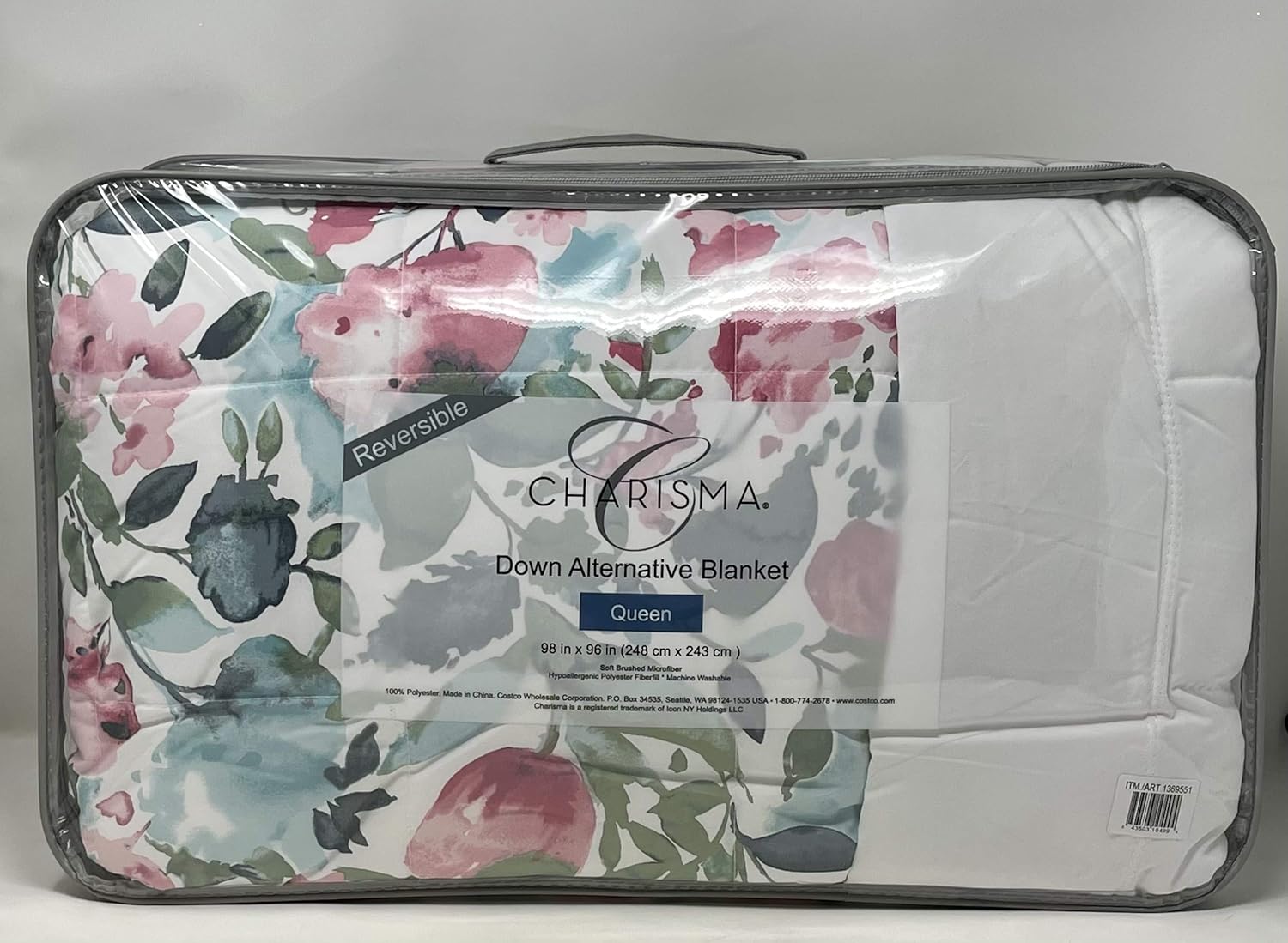Cardinal Home Charisma Reversible Spring Pink Floral/White