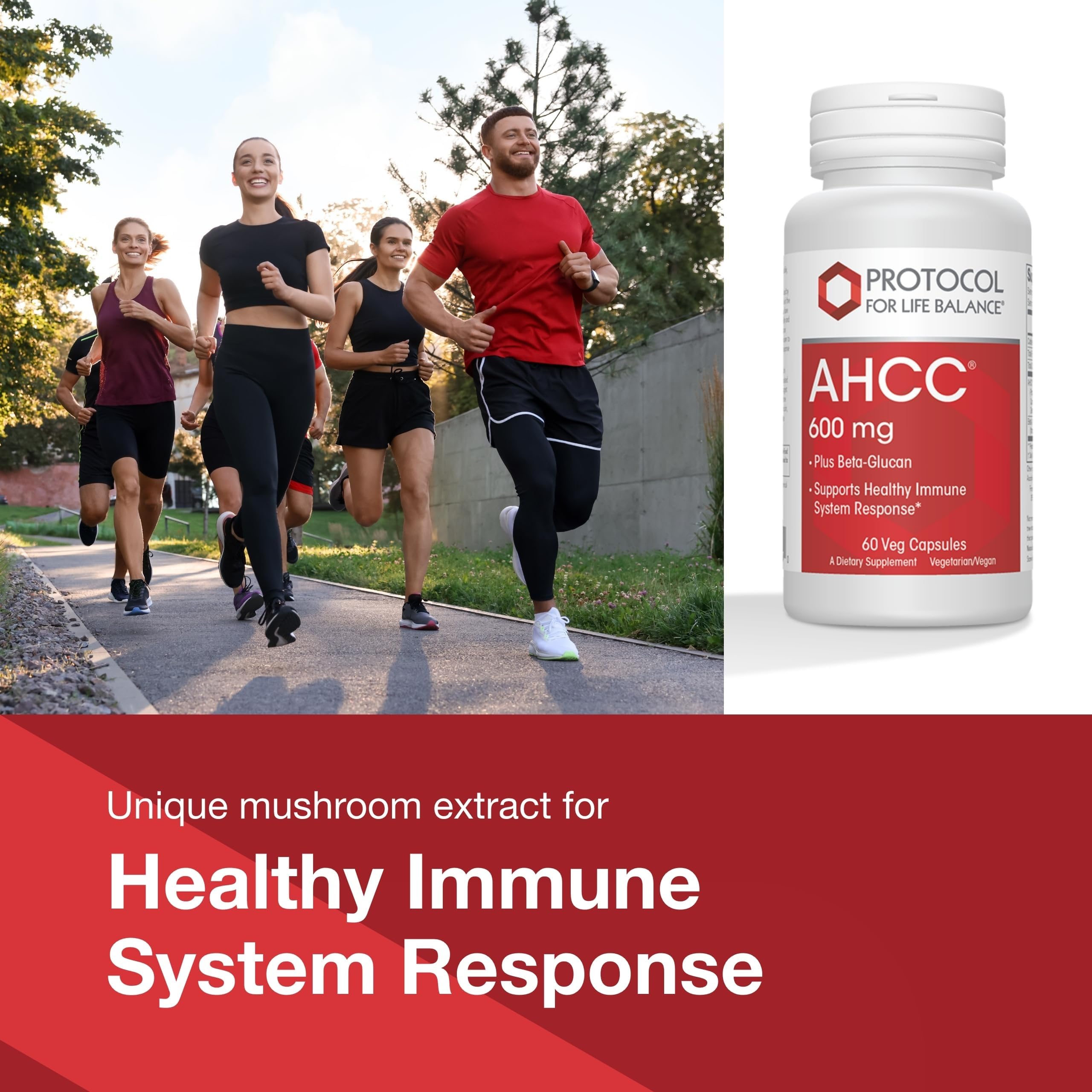 PROTOCOL FOR LIFE BALANCE AHCC 600mg, Liver & Immune*, 60 Veg Caps — Amazon image 3